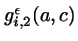 $g_{i,2}^\epsilon(a,c)$